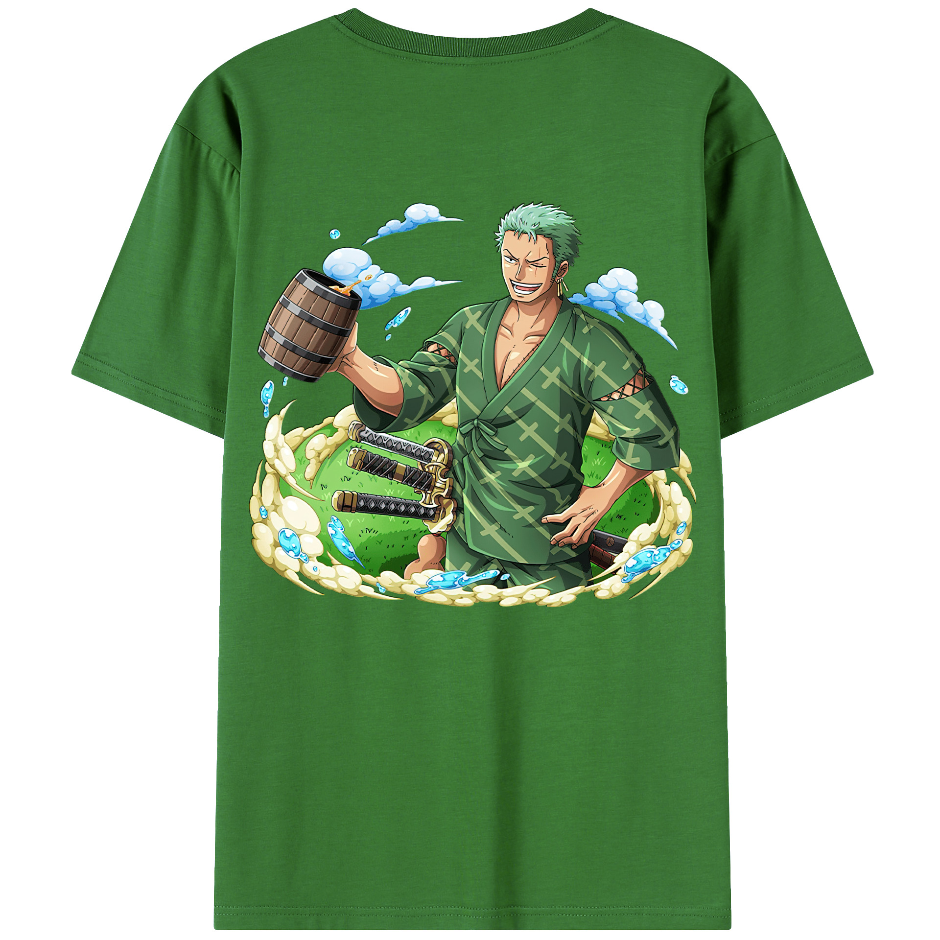 ワンピース ロロノア・ゾロ ONE PIECE Roronoa Zoro レディース半袖Tシャツ(バックプリント)
